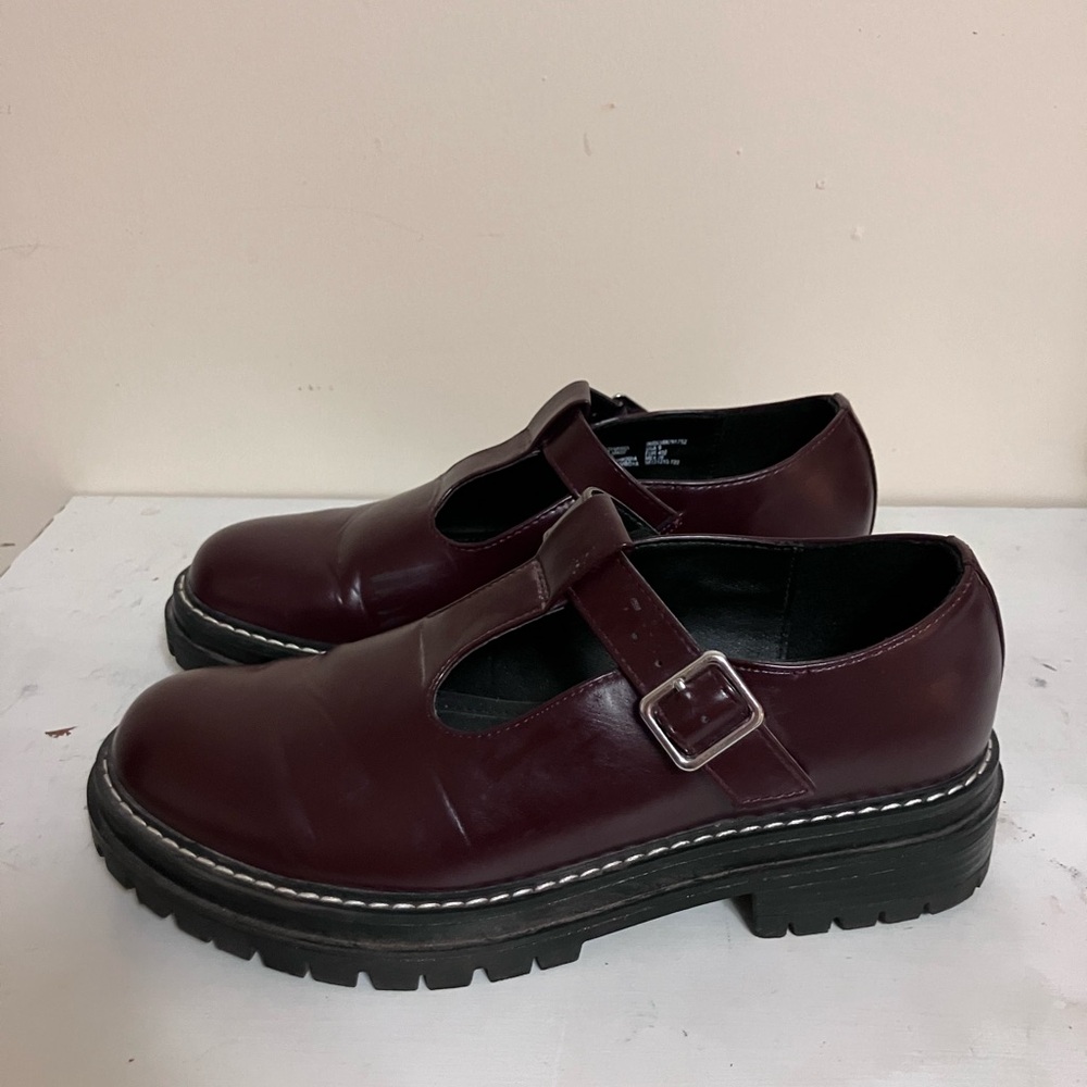 Maroon Saddle Shoes